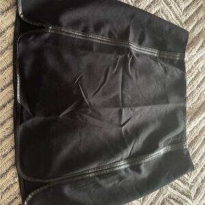 Joe Fresh Black Skirt with Leather Trim